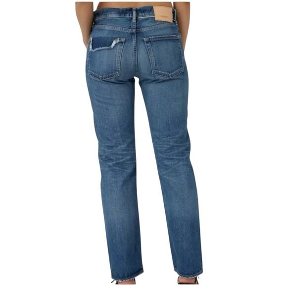 Moussy Vintage Straight Jeans Button Fly 30 Made in Japan New - Picture 2 of 5